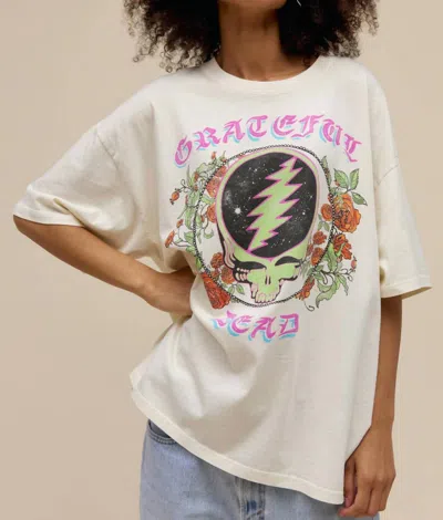 Daydreamer Grateful Dead Steal Your Face Tee In Stone Vintage