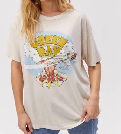 Daydreamer Green Day Dookie Merch Tee Top In Dirty White In Multi