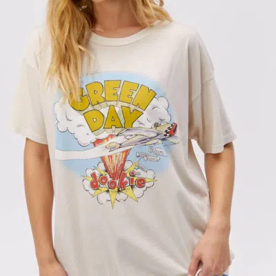 Daydreamer Green Day Dookie Merch Tee In Dirty White In Multi