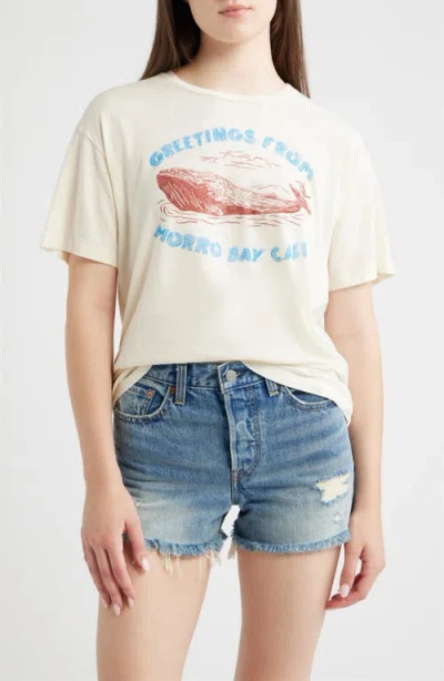 Daydreamer Greetings From Morro Bay Burnout Graphic T-shirt In Nude