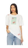 Daydreamer Guest Check Tee In White In 复古白色