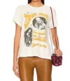 Daydreamer Janis Joplin In Concert Reverse Tour Tee In Stone Vintage In White
