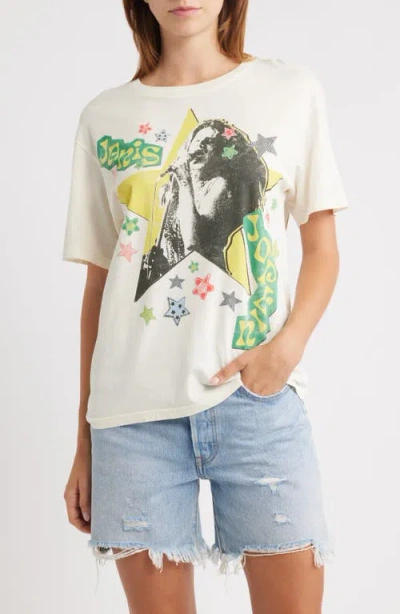 Daydreamer Janis Joplin Scrapbook Graphic T-shirt In Multi