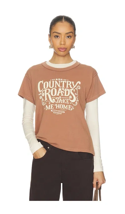 Daydreamer John 그래픽 티셔츠 In Brown