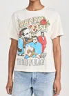 Daydreamer Johnny Cash A Man Comes Around Boyfriend Tee In Stone Vintage