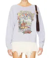 Daydreamer Johnny Cash Ghost Riders Sweatshirt In Lavender Sky In Multi