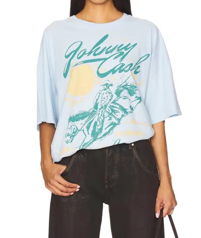 DAYDREAMER JOHNNY CASH SHORT SLEEVE TEE IN BABY BLUE