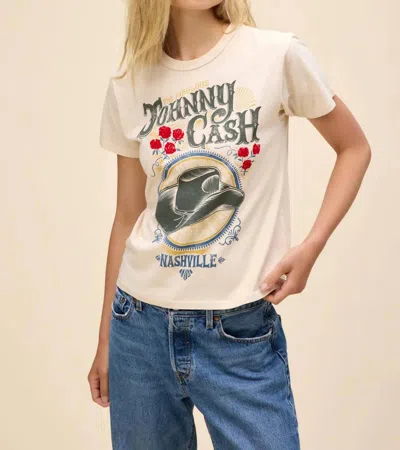 Daydreamer Johnny Cash The Fabulous Ringer Tee In Sand