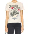 Daydreamer Johnny Cash The Fabulous Ringer Tee In Sand In Beige