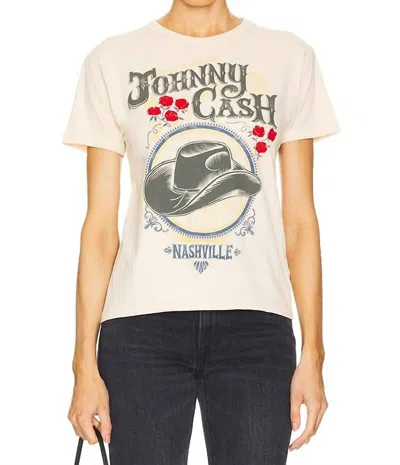 DAYDREAMER JOHNNY CASH THE FABULOUS RINGER TEE IN SAND