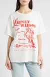 Daydreamer Lainey Wilson Bell Bottom Country Merch Tee In Vintage White In Vintage White