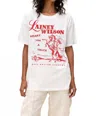 Daydreamer Lainey Wilson Bell Bottom Country Tee In White In White