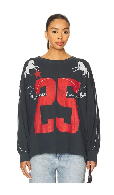 Daydreamer Los Angeles 25 Long Sleeve Tee In Black