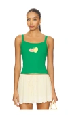 Daydreamer Main Squeeze Tank Top In Green