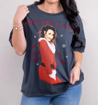 Daydreamer Mariah Carey All I Want For Christmas Merch Tee In Black