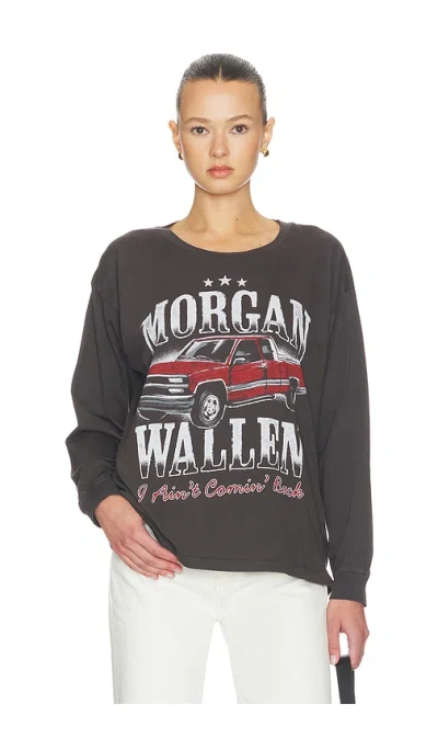 Daydreamer Morgan Wallen Ain't Coming Back Merch Long Sleeve Top In Black