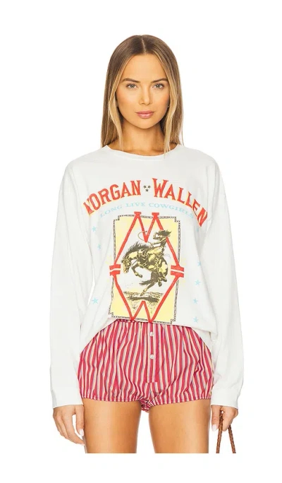 Daydreamer Morgan Wallen Long Live Cowgirls Long Sleeve In White