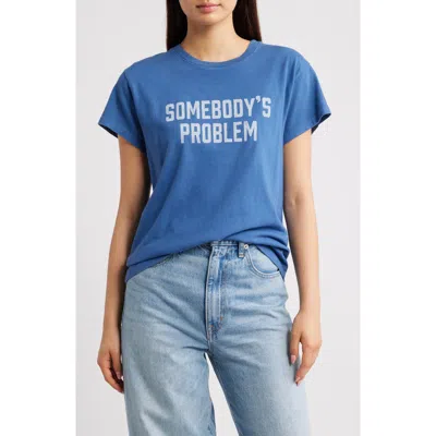 Daydreamer Morgan Wallen 'somebody's Problem' Graphic T-shirt In Blue