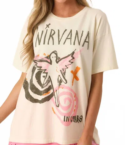 Daydreamer Nirvana In Utero Collage Merch Tee In Stone Vintage In Neutral