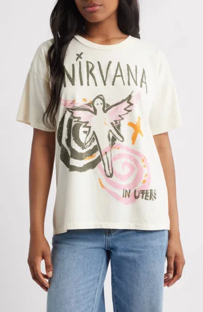 DAYDREAMER NIRVANA IN UTERO COLLAGE TEE IN STONE VINTAGE