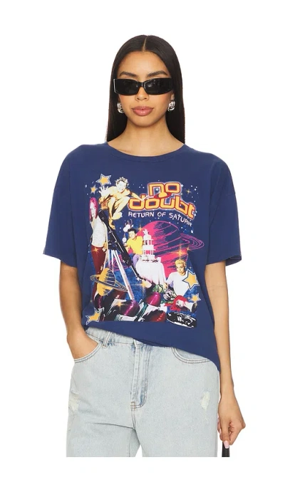 Daydreamer No Doubt Return Of Saturn Collage Merch Tee In Navy