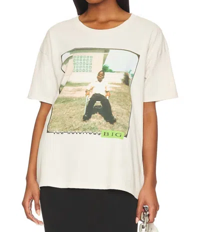 Daydreamer Notorious B. I.g. Young Biggie Merch Tee In Dirty White In Neutral