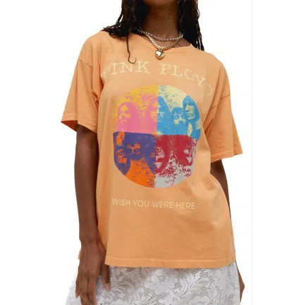 Daydreamer Pink Floyd W. Y.w. H. Merch Tee In Peach