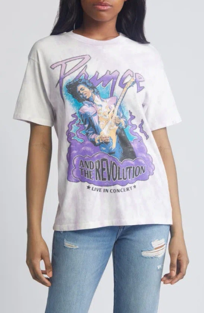Daydreamer Prince Live Cotton Graphic T-shirt In Lilac Spiral