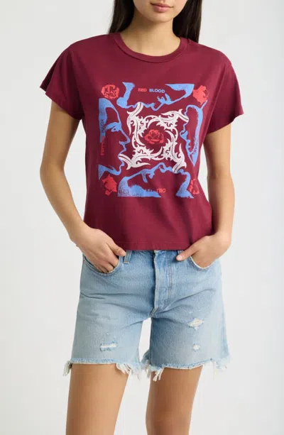 Daydreamer Red Hot Chili Peppers Album Graphic Tee In Burgundy