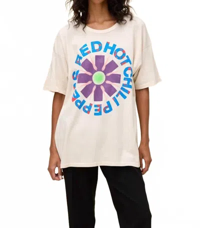 Daydreamer Red Hot Chili Peppers Freaky Style Tee In Dirty White In Neutral