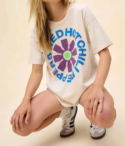 Daydreamer Red Hot Chili Peppers Freaky Styley Merch Tee In Dirty White