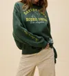 Daydreamer Rodeo Crew Oversized Sweatshirt In Deep Green In Multi