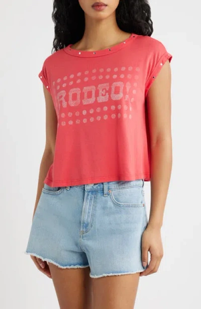 Daydreamer Rodeo Swing Muscle T-shirt In Pink