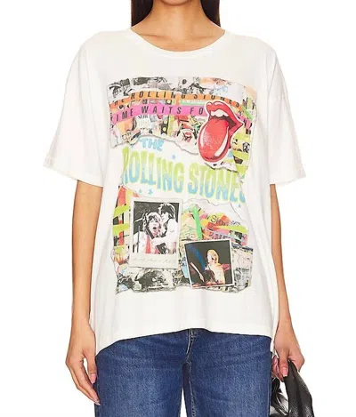 Daydreamer Rolling Stone Time Waits For No One Tee In White