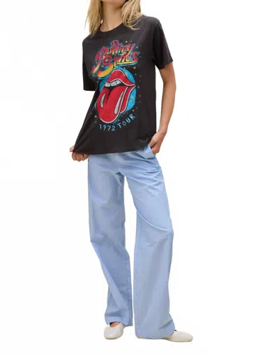 Daydreamer Rolling Stones 1972 Tour Boyfriend Tee In Reactive Black In Multi