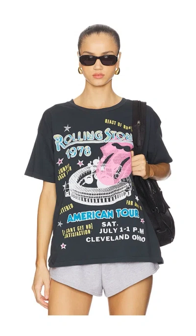 Daydreamer Rolling Stones 1978 American Tour Merch Tee In Black