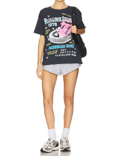 Daydreamer Rolling Stones 1978 American Tour Merch Tee In Vintage Black