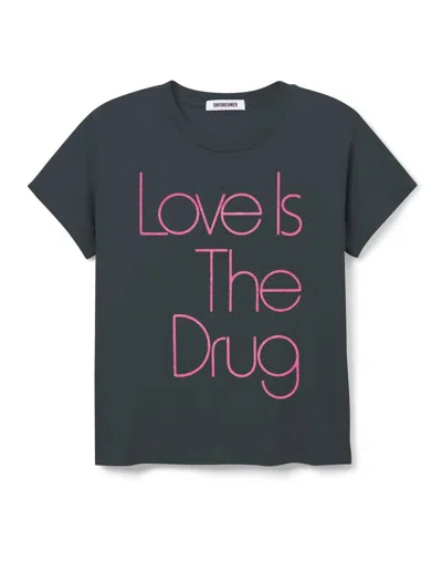 Daydreamer Roxy Music Love Is The Drug Solo Tee Top In Vintage Black