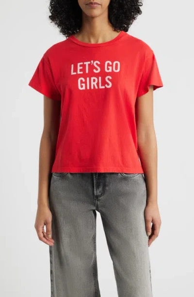 Daydreamer Shania Twain Let's Go Girls Cotton Graphic T-shirt In Red