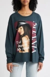 Daydreamer Shania Twain That Don't Impress Me Long Sleeve Cotton Graphic T-shirt