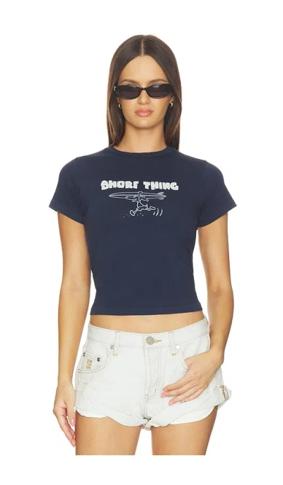 Daydreamer Shore Thing Vintage Tee In Blue