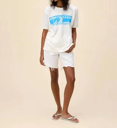 Daydreamer Smooth Sailin Ringer Tee In White