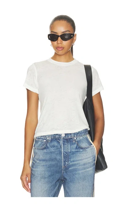 Daydreamer Solid Burnout Vintage Tee In Vintage White