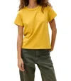 Daydreamer Solid Reverse Gf Top In Golden Daze In Yellow