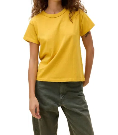 Daydreamer Solid Reverse Gf Top In Golden Daze In Yellow