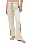 Daydreamer Solid Track Pant In White In White