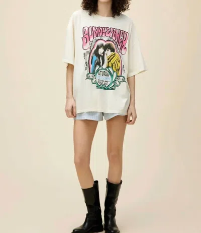 Daydreamer Sonny & Cher Cleveland Public Hall Tee In Stone Vintage