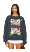 Daydreamer Sublime Playing Card Cotton Fleece Graphic Sweatshirt In Black