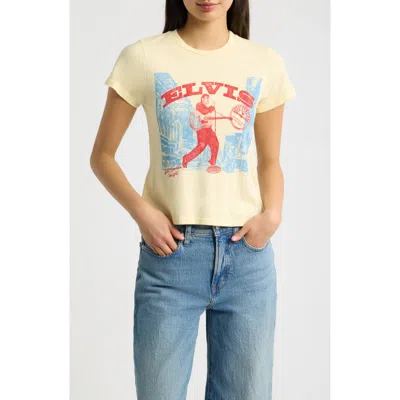 Daydreamer Sun Records X Elvis Graphic Tee In Yellow