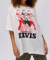 DAYDREAMER SUN RECORDS X ELVIS OS TEE IN VINTAGE WHITE